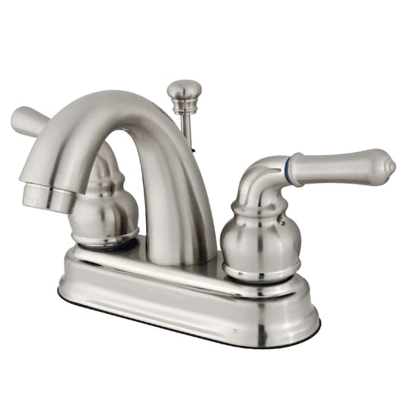 4" Centerset Bathroom Faucet, Brushed Nickel